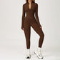 Snug-Fit Long Sleeve Jumpsuit