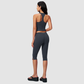 Wholesale Women's I-shape back Vest + Mid-Length Shorts Set - Butt-Lifting Yoga Gym Activewear