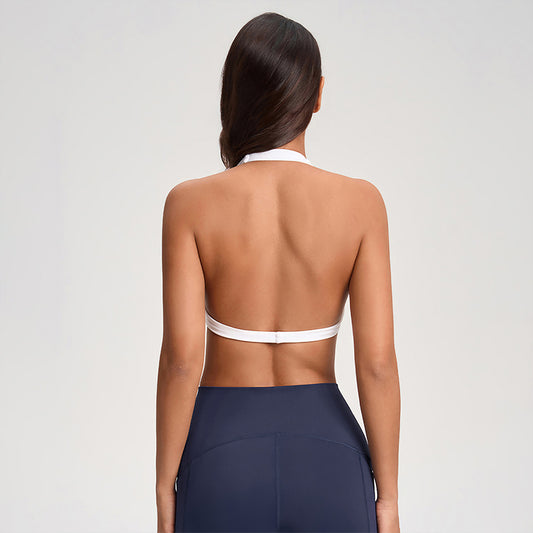 Wholesale V-neck Twist Sports Bra | Wonderxfans bulk activewear