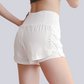 Wholesale Women's Fake Two-Piece Yoga Shorts – Quick-Dry Anti-Exposure