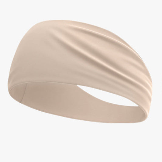 Quick-dry wide elastic sweat-absorbent sports headband