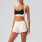 Wholesale Women's Color Block Cross-Back Sports Bra & Sport Short Set (Pre-sale)