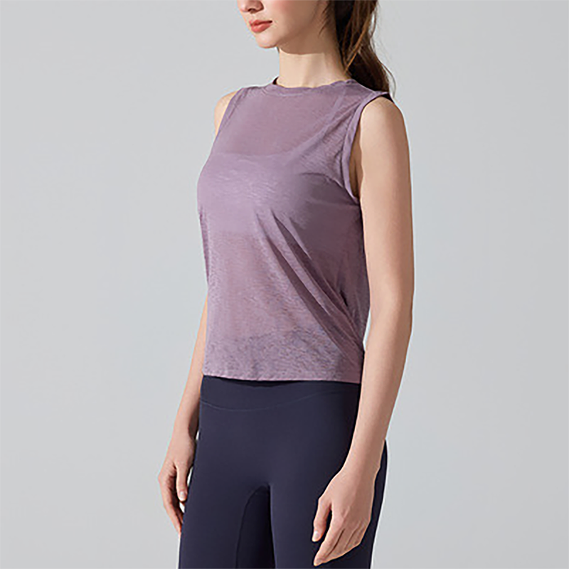 Wholesale Lightweight and Breathable Pilates Yoga Cover-up Sleeveless Sports Tank Top