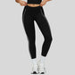 High-waisted contrasting color leggings