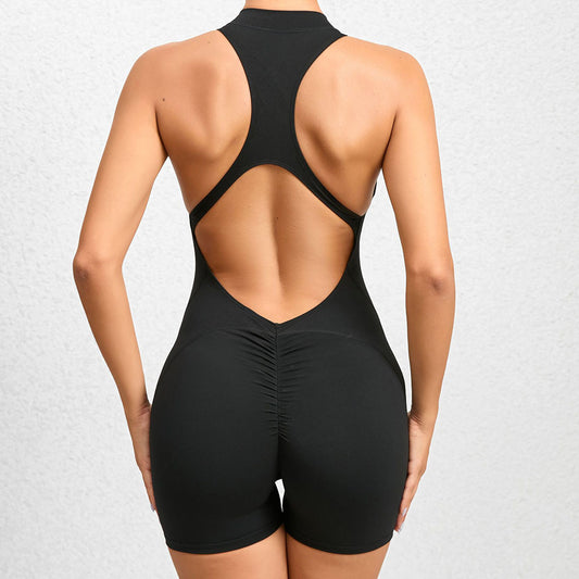 Wholesale Tight-fitting with zipper quick-drying Jumpsuits | Wonderxfans bulk activewear