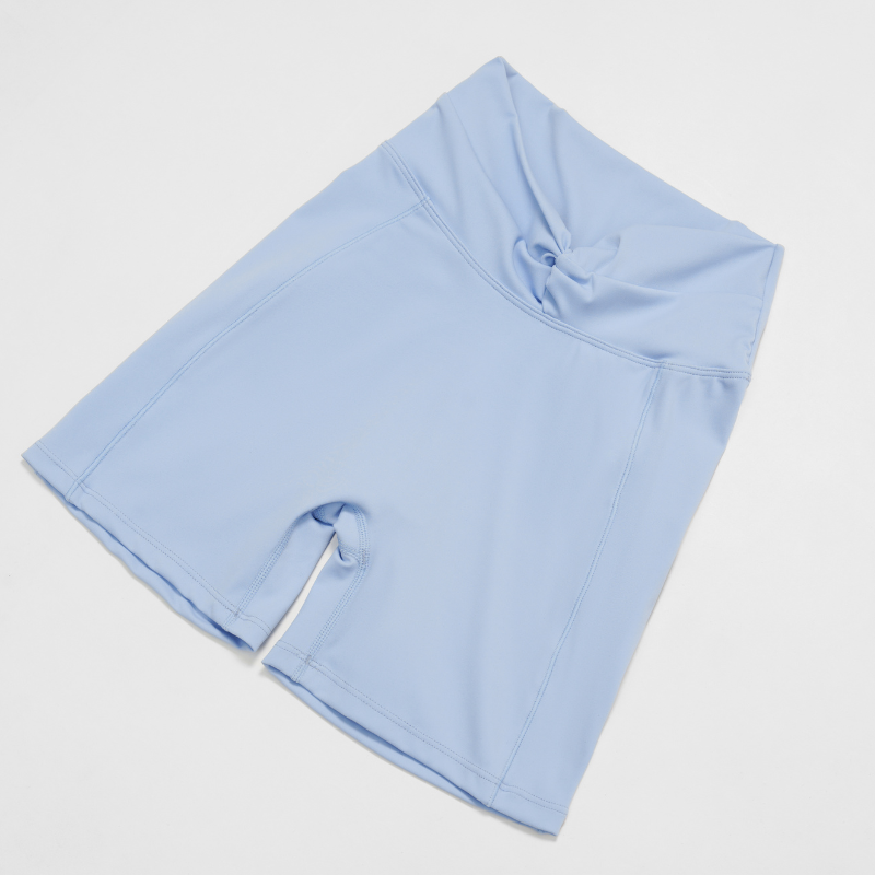 Removable Bra Pad Tank top+Pleated waistband sport shorts 2-piece set