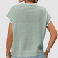 Wholesale Women's Sweaters – Crochet Round-Neck Short Sleeve Pullover