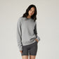 Round neck loose casual sweatshirt