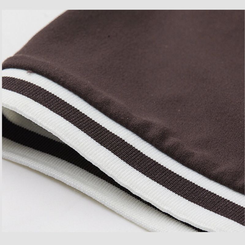 contrasting color Short Sleeve polo shirt tennis Jumpsuit with pockets