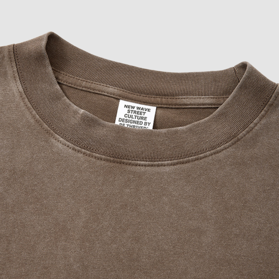 Wholesale Men’s Washed Double-Sleeve Long-Sleeve T-Shirt