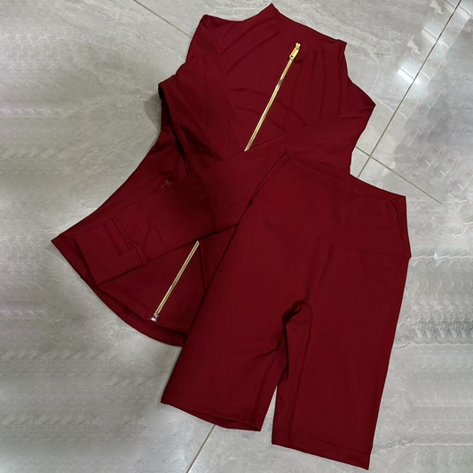 Wholesale Slimming nude running fitness zipper | Wonderxfans bulk activewear