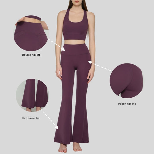 Wholesale Fleece-lined and thickened flared pants | Wonderxfans bulk activewear