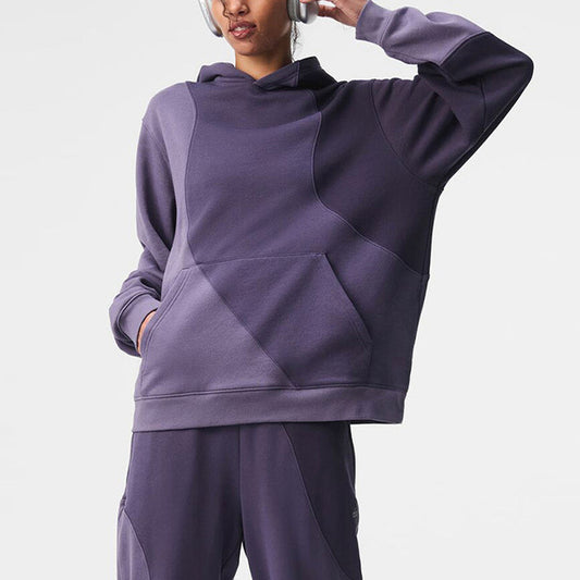 Wholesale Color-Blocked Loose Casual long sleeve | Wonderxfans bulk activewear