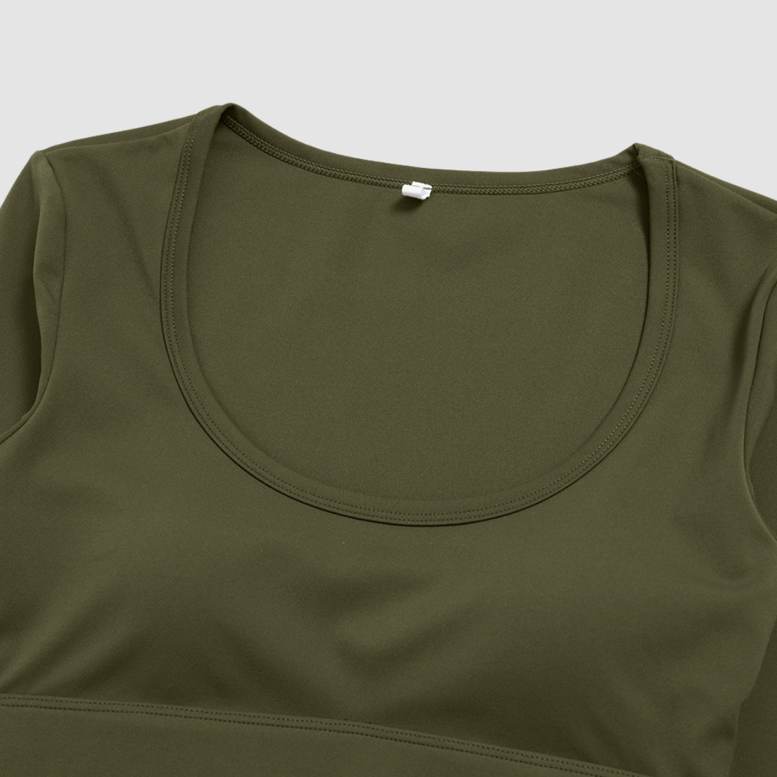 Wholesale Women's Brushed Yoga Set: Long-Sleeve Crop Top & Foldover Wide-Leg Pants
