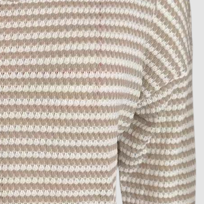 Wholesale women's striped waffle knit tops | Wonderxfans bulk activewear