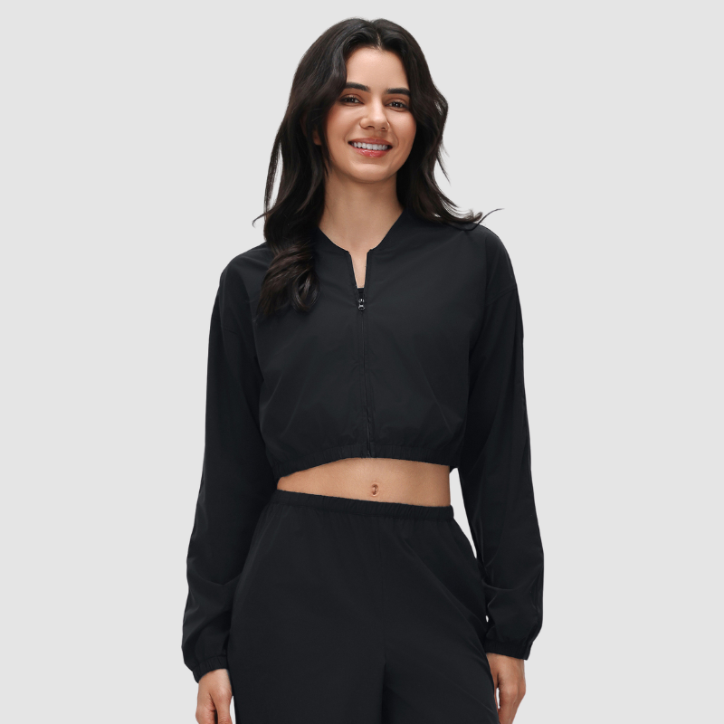 Wholesale Short Outdoor Casual Zipper Thin Jacket