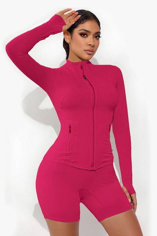Wholesale Slimming nude running fitness zipper | Wonderxfans bulk activewear