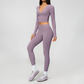Wholesale Women's Cream-Feel Fleece Long Sleeve Top & High-Waist Leggings Set