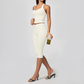 Wholesale Women's Colorblock Brushed Yoga Set: Halter V-Neck Top & Capri Pants