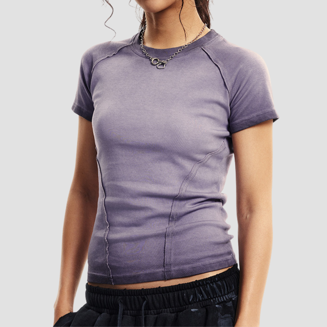 Wholesale Women’s Cropped Raglan T-Shirt – Cotton Streetwear Top