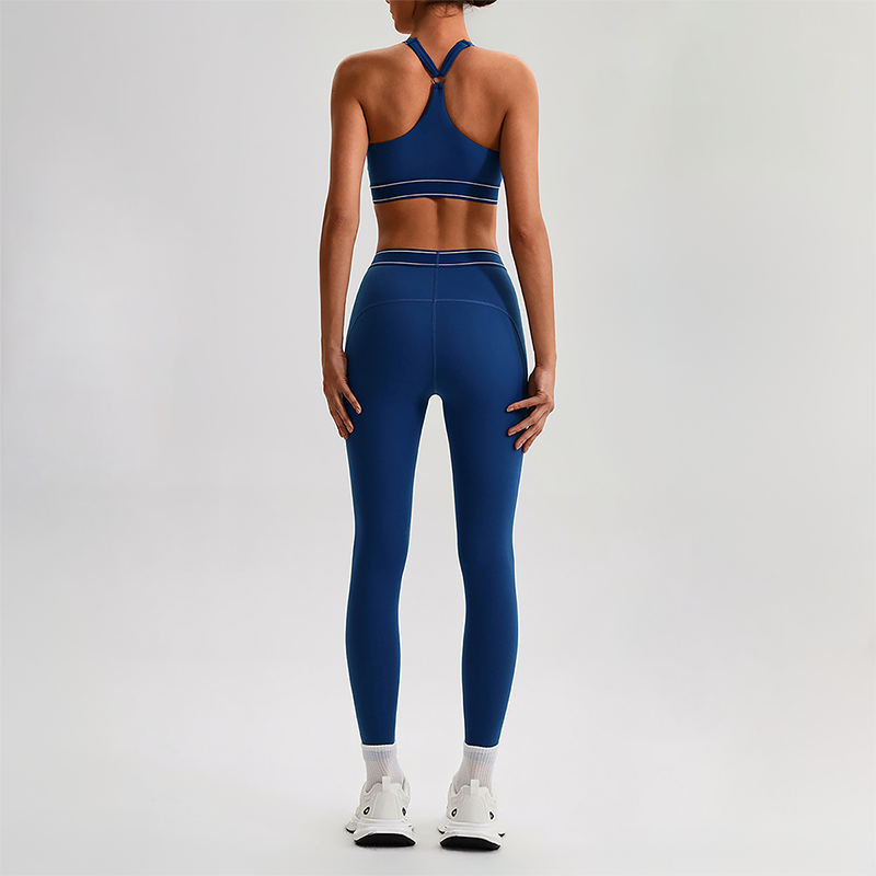 Wholesale Naked-Feel Sports Bra & High-Waist Biker Shorts Set – Quick-Dry Yoga 2-Piece set