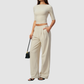Wholesale Women’s Mid-Sleeve Top & Long Pants Yoga Set