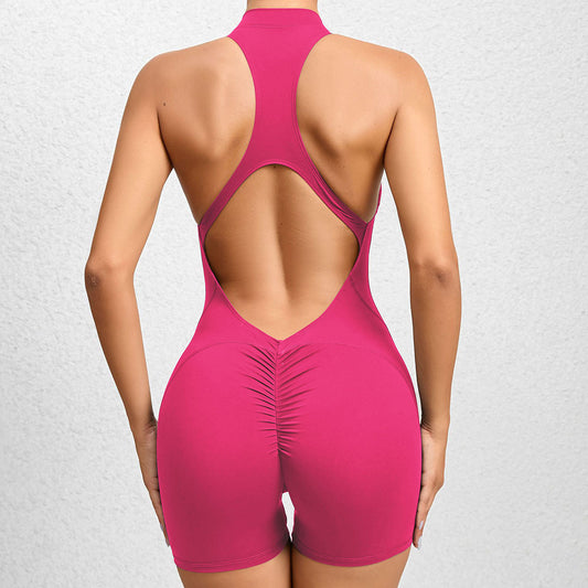 Wholesale Tight-fitting with zipper quick-drying Jumpsuits | Wonderxfans bulk activewear