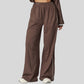 Loose-fitting striped color-blocked sweatpants