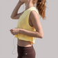 Wholesale Tencel Cotton Sleeveless Yoga Top – Quick-Dry Fitness Tank Top