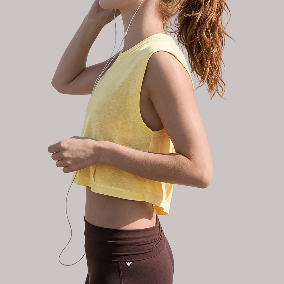 Wholesale Tencel Cotton Sleeveless Yoga Top – Quick-Dry Fitness Tank Top
