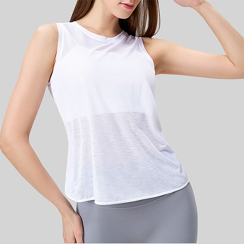 Wholesale Women's Lightweight Open-Back Sports Tank Top with Chest Pad
