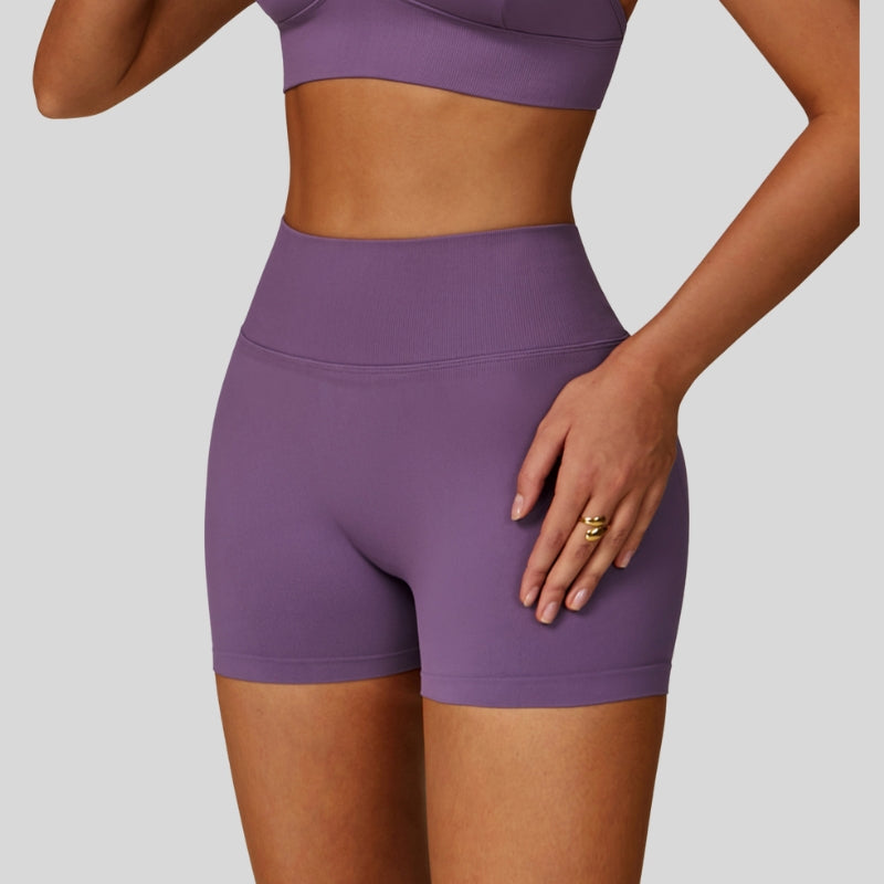 Seamless V-shaped back waist quick-drying shorts