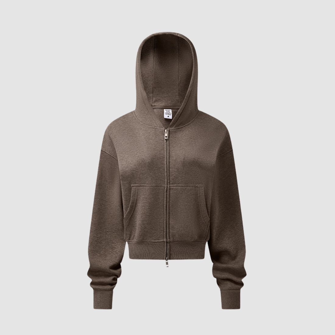 Wholesale Women’s Relaxed Zip-Up Hooded Sweatshirt – Cotton Blend