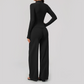 Wholesale Women's 3-Piece Yoga Set – Zip Jacket, Sports Bra & Wide-Leg Pants