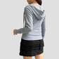 Wholesale Women's American Style Cropped Zip-up Jacket – Vintage American style cropped Jacket