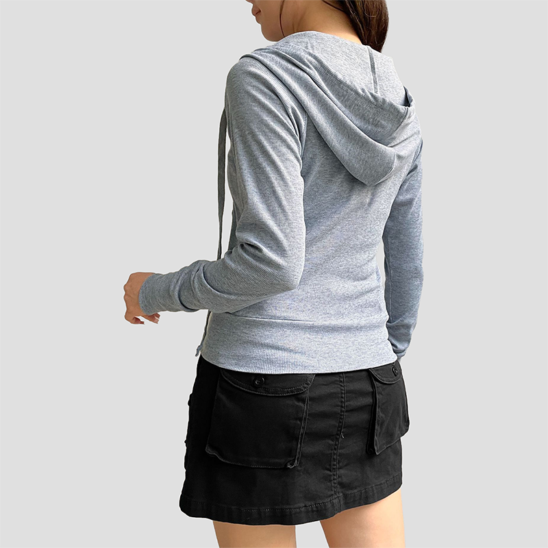 Wholesale Women's American Style Cropped Zip-up Jacket – Vintage American style cropped Jacket