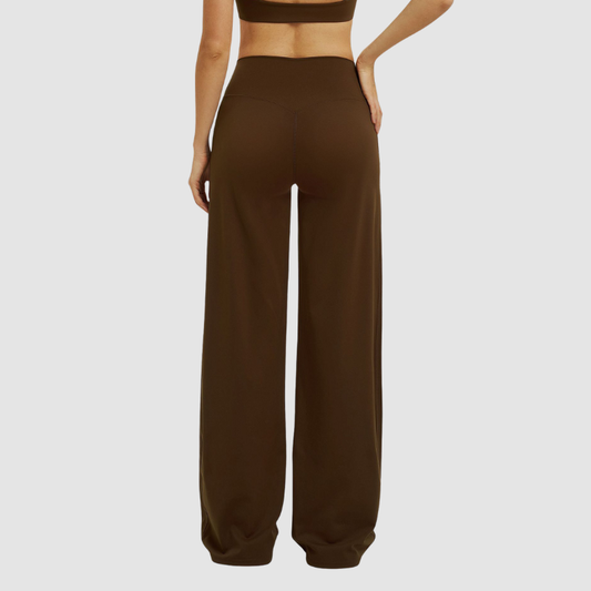 Wholesale high-waisted cross-waist wide-leg pants | Wonderxfans bulk activewear