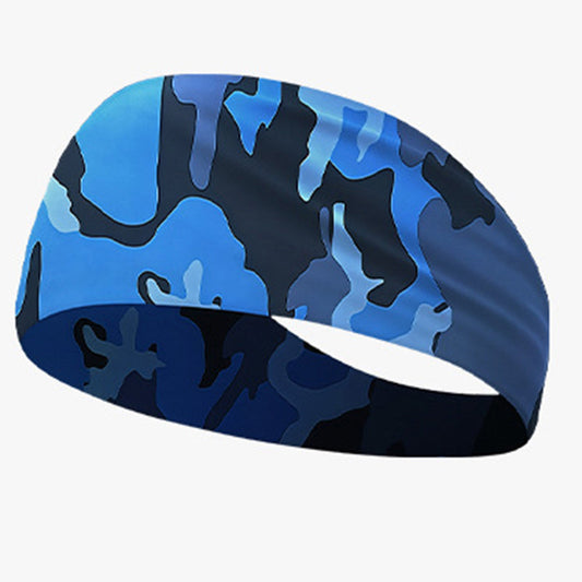 Quick-dry wide elastic sweat-absorbent sports headband