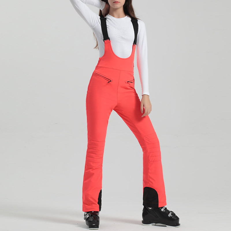 Women's Adjustable Elastic Suspender Ski Pants