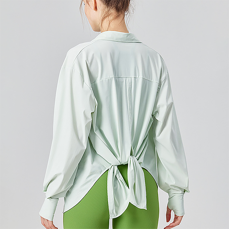 Wholesale UPF50+ Ice-Feel Sun Protection Cardigan – Lightweight Long Sleeve Yoga Cover-Up