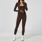 Wholesale Wholesale 3-Piece Yoga Set – Cardigan & Bra & Leggings Fitness Outfit