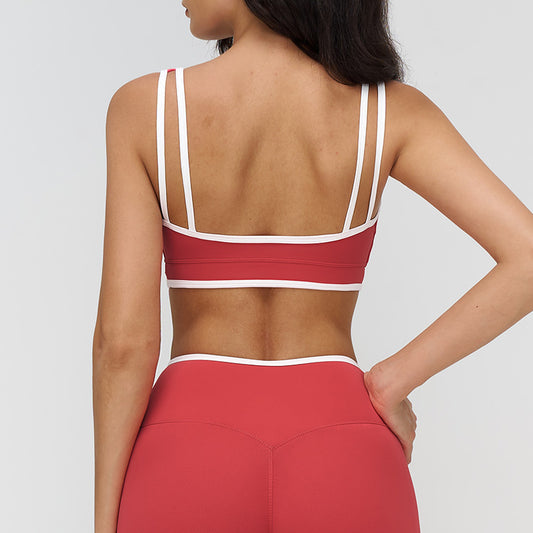Wholesale Women's contrasting color sports bra | Wonderxfans bulk activewear