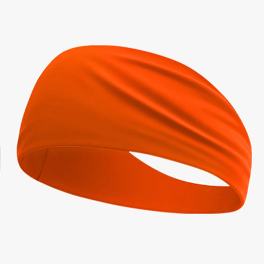 Cooling wide elastic sweat-absorbent sports headband