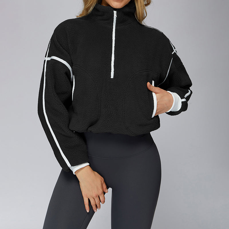 Stand collar windproof sports jacket