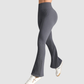 Wholesale striped breathable shaping flared pants