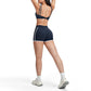 Lifting bra + high-waisted contrasting shorts 2-piece set