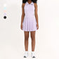 Vestido de tenis recortado de cuello de polo