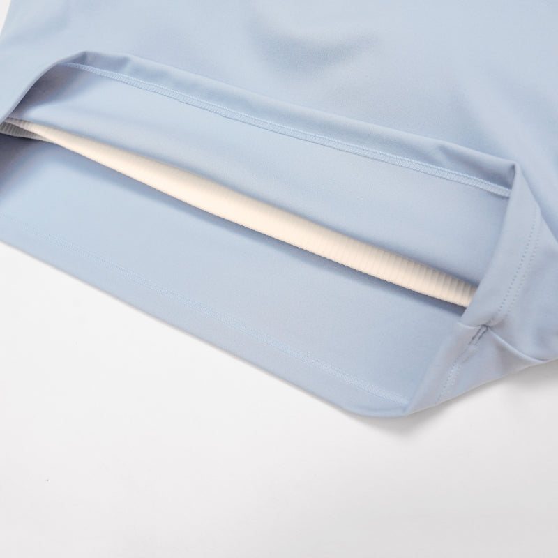 Two-piece contrasting sports tank top