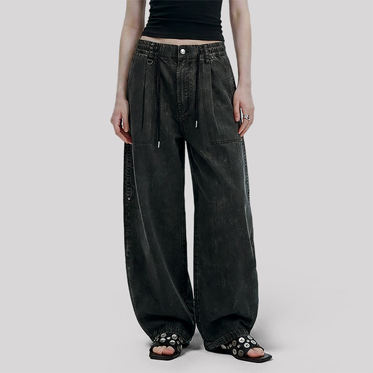 Wholesale Men's Cooling Lyocell Balloon Pants – Retro Wide Leg Cargo Pants
