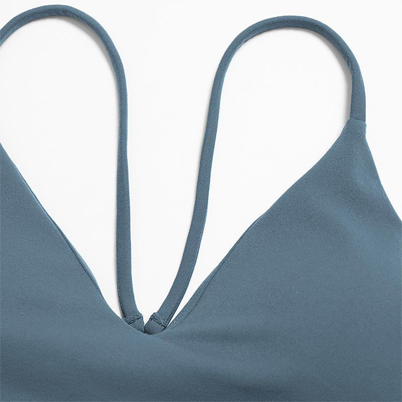 Wholesale Hanging neck bra+tight yoga legging 2-piece set